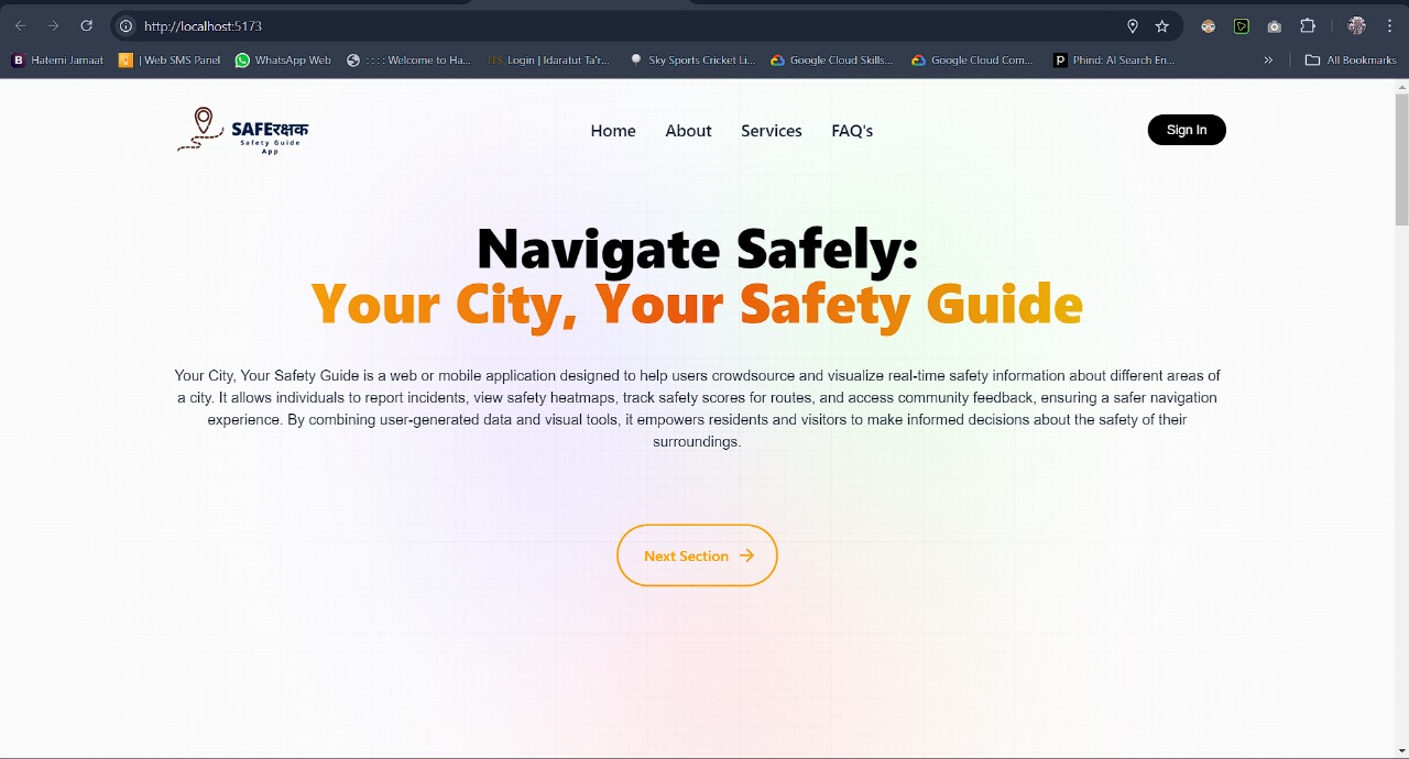 SafeRakshak - Hackathon Project