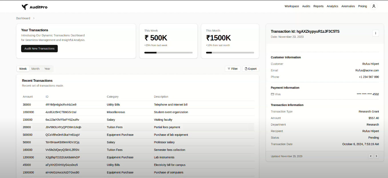 Audit Pro - Hackathon Project